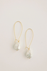 Natural Pearl Minimalist Threader Earrings