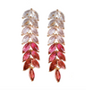 Pink Ombré Statement Earrings