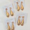 Rosé Bubbles Hammered Rosé Gold Earrings
