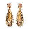 Rosé Bubbles Hammered Rosé Gold Earrings