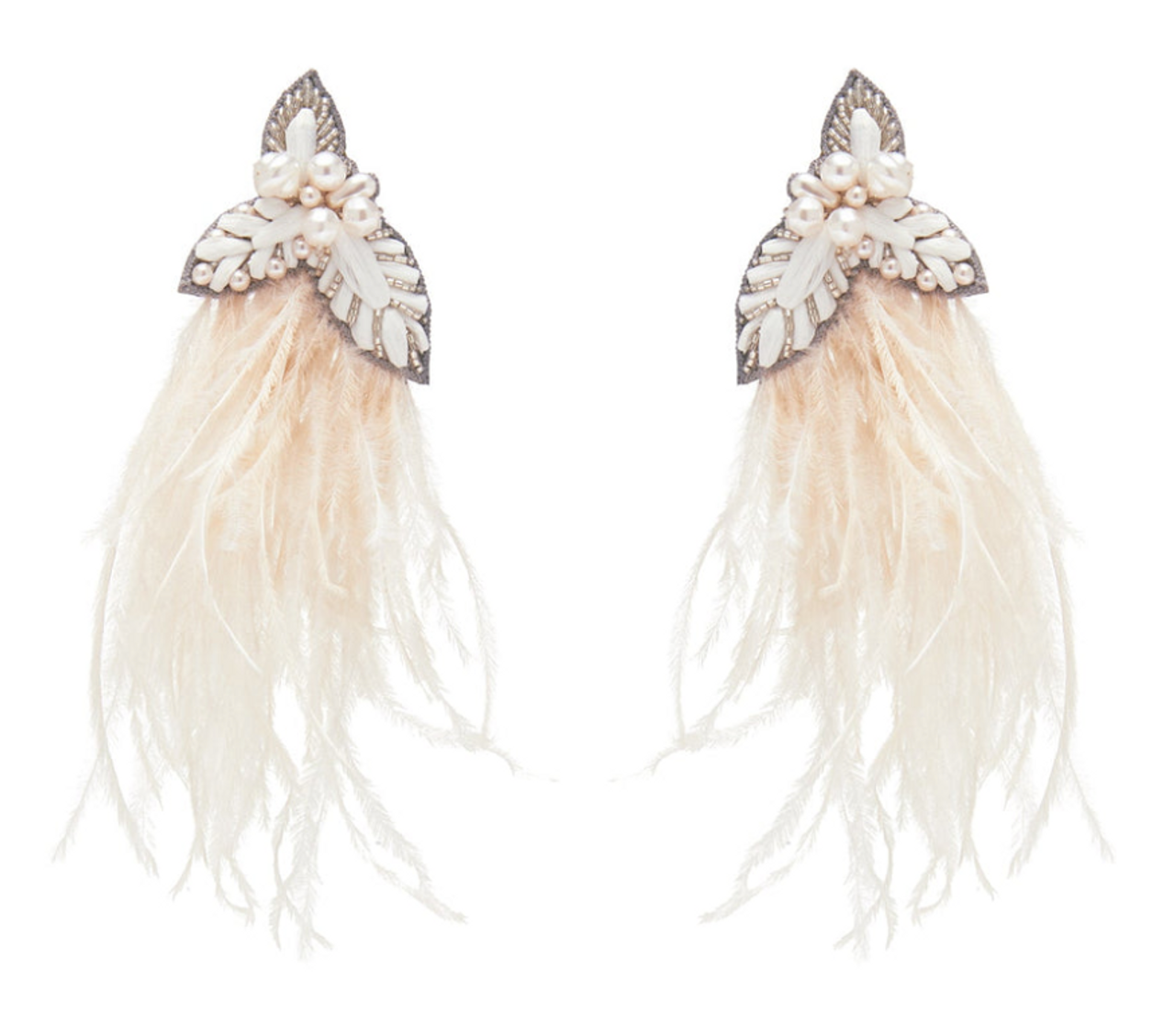 Jil Sander Feather drop-design Earrings - Farfetch