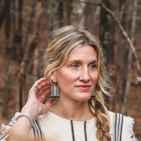 Beaded Handwoven Guajira Square Earrings