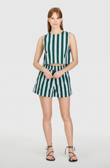 Crop Top in Dunlin Stripes