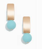 Resin Bead Drop Earring