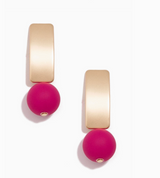 Resin Bead Drop Earring