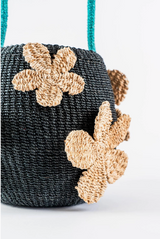 Paradiso Bag in "Midnight" Handwoven Beach Bucket Bag
