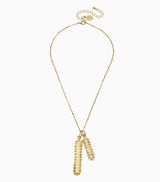Gold Double Bar Necklace