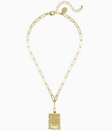 Jerusalem Cross Stamped Necklace