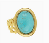 Turquoise Cabochon Ring