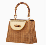 Capri Handbag-Natural Gold