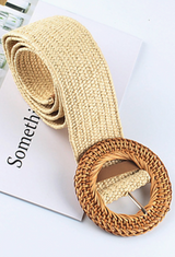Woven Belt Round Buckle