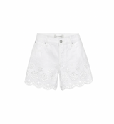 The Eyelet Long Hang Short in White