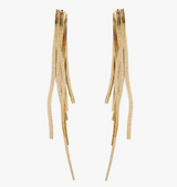 Skinny Gold Cascading Earrings