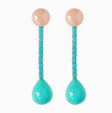 Turquoise Swingy Statement Earrings