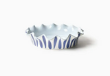 Iris Blue Drop 9" Ruffle Pie Dish