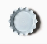 Iris Blue Drop 9" Ruffle Pie Dish