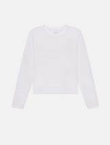 Long Sleeve Baby Tee in White