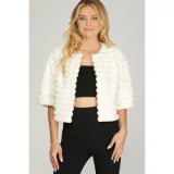 Faux Fur Cropped Jacket
