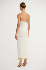 Siobhan Midi Dress in Sand Splice