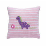 10" Dinosaur Pillow in Pink