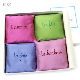 4 Silk Lavender Sachets Set