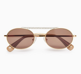 Gold Anaheim Aviator Sunglasses