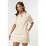 Madison Ivory Collared Mini Dress