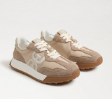 Langley Sneaker in Tan Mesh Suede