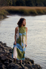 Dani Dress in Brushstroke
