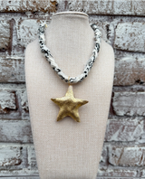 Resin Bandana Statement Necklace