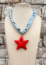 Resin Bandana Statement Necklace