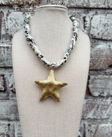 Resin Bandana Statement Necklace
