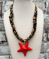 Resin Bandana Statement Necklace