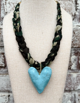 Resin Bandana Statement Necklace