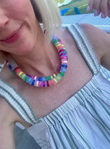 Rainbow Vinyl Necklace