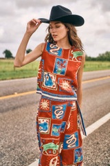 Paloma Wrap Skirt in Sata Fe