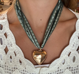 Biggie Heart Scarf Necklace