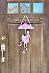 Beck's Stork PVC Door Hanger