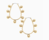 Metal Bubble Hoop Earrings