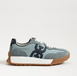 Langley Lace Up Sneaker in Blue/Multi Mesh/Suede