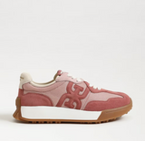 Langley Lace Up Sneaker in Blush/Multi Mesh/Suede