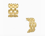 Beverly Hoops in Gold