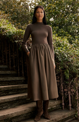 Barrett Dress in Carob