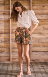 Ashton Short in Olive Floral
