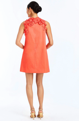 Juniper Shift Mini Dress in Calypso Coral