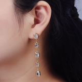 Edie Baguette Drop Earrings