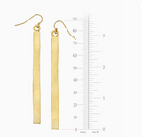 Gold 3 Bar Earrings