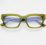 Hayden Blue Light Readers Reading Glasses in Midnight Olive - +2.5