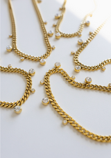 Chloe Crystal Cuban Chain Necklace