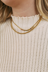 Margo Gold Rope Chain Necklace
